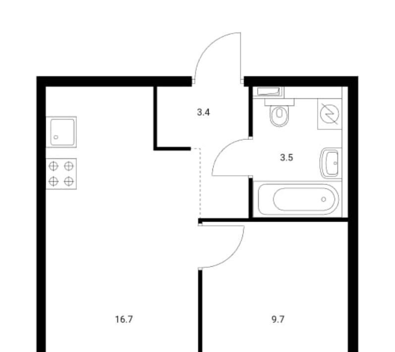 квартира г Москва метро Щербинка ш Варшавское 282к/1 фото 3