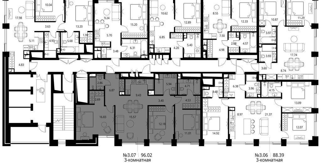 квартира г Москва метро Трикотажная ш Волоколамское 95/1к 6 ЖК City Bay Московская область фото 3