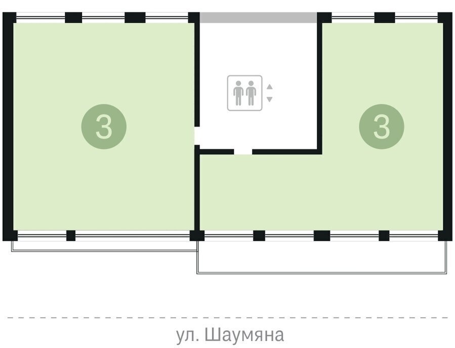 квартира г Екатеринбург Чкаловская ул Шаумяна 30 фото 2