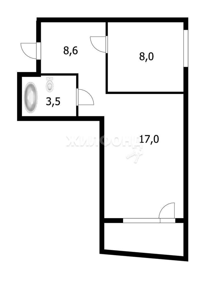 квартира г Новосибирск ул Ключ-Камышенское Плато 17 Золотая нива фото 18