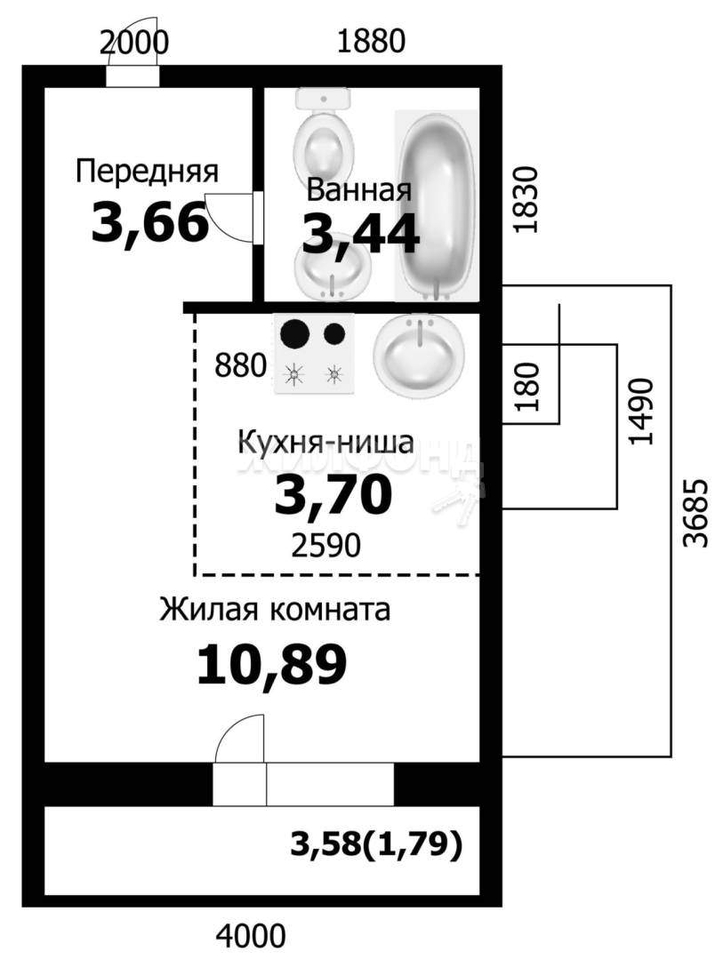 квартира г Новосибирск р-н Первомайский ул Твардовского 22/2 ЖК «Березовое» Речной вокзал фото 17