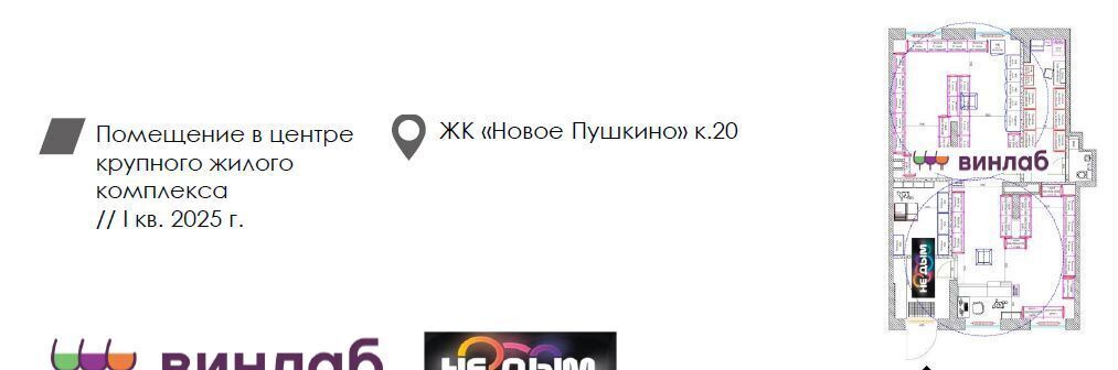 торговое помещение городской округ Пушкинский мкр-н Новое Пушкино, 20, Пушкино фото 1