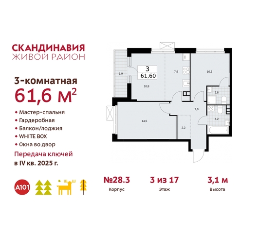 жилой район «Скандинавия» Сосенское, жилой комплекс Скандинавия, 28. 3, Бутово фото