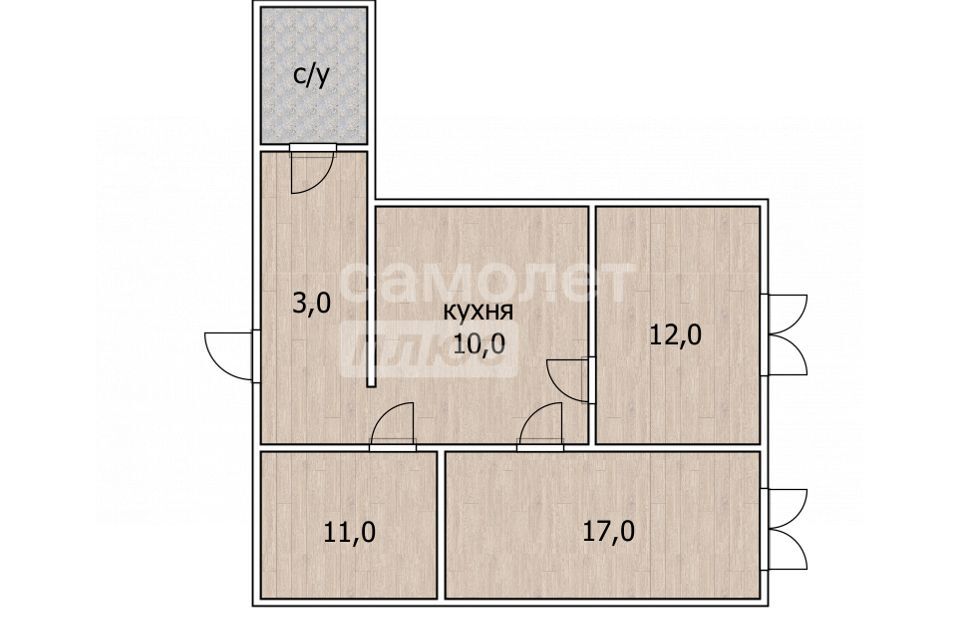 квартира г Тюмень проезд Ткацкий 8 городской округ Тюмень фото 8