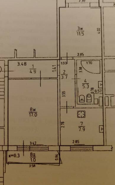 квартира г Калининград р-н Московский ул У.Громовой 54 фото 21