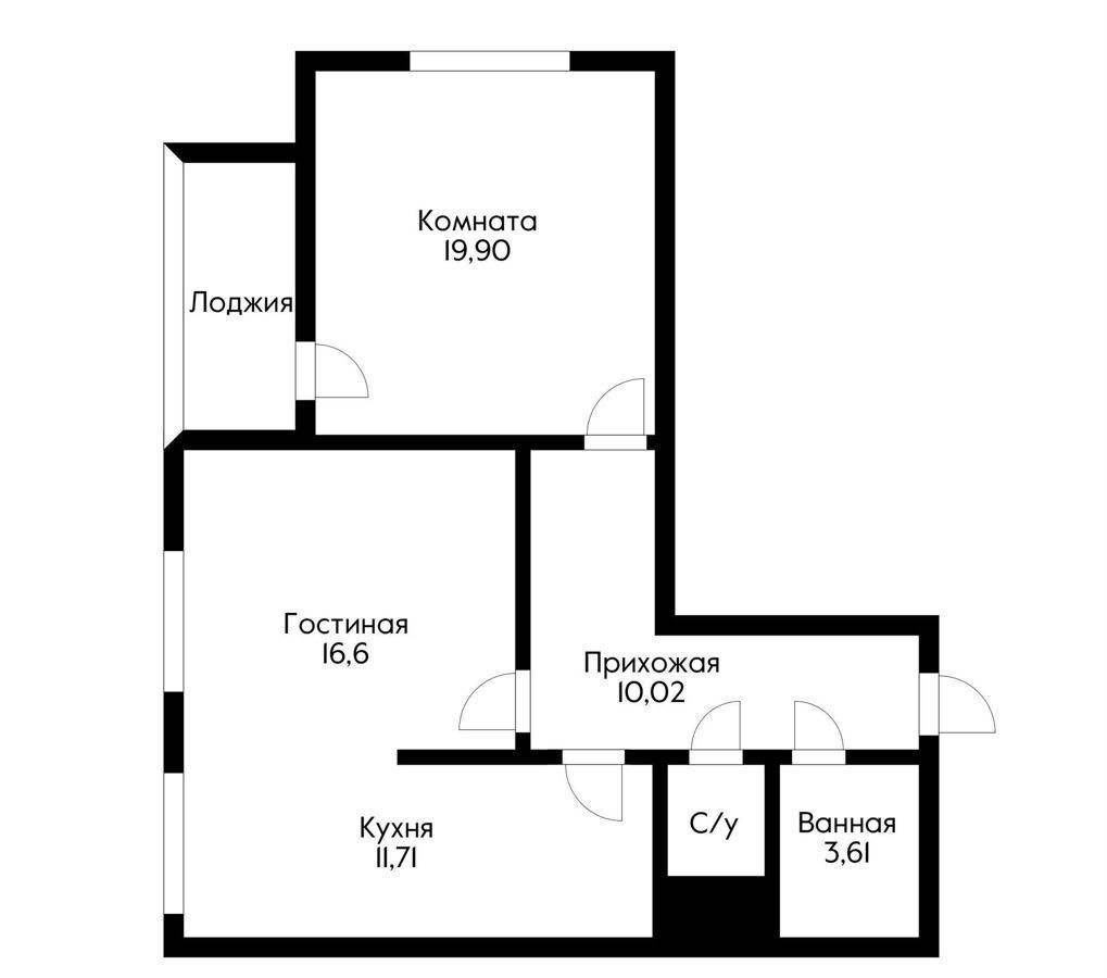 квартира г Краснодар р-н Прикубанский ул Домбайская 10/1к 1 фото 13