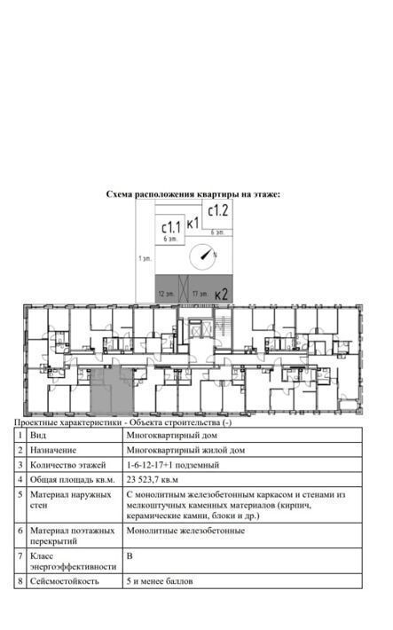 квартира г Москва метро ЗИЛ ЖК Шагал 2-я оч., к 2 фото 2