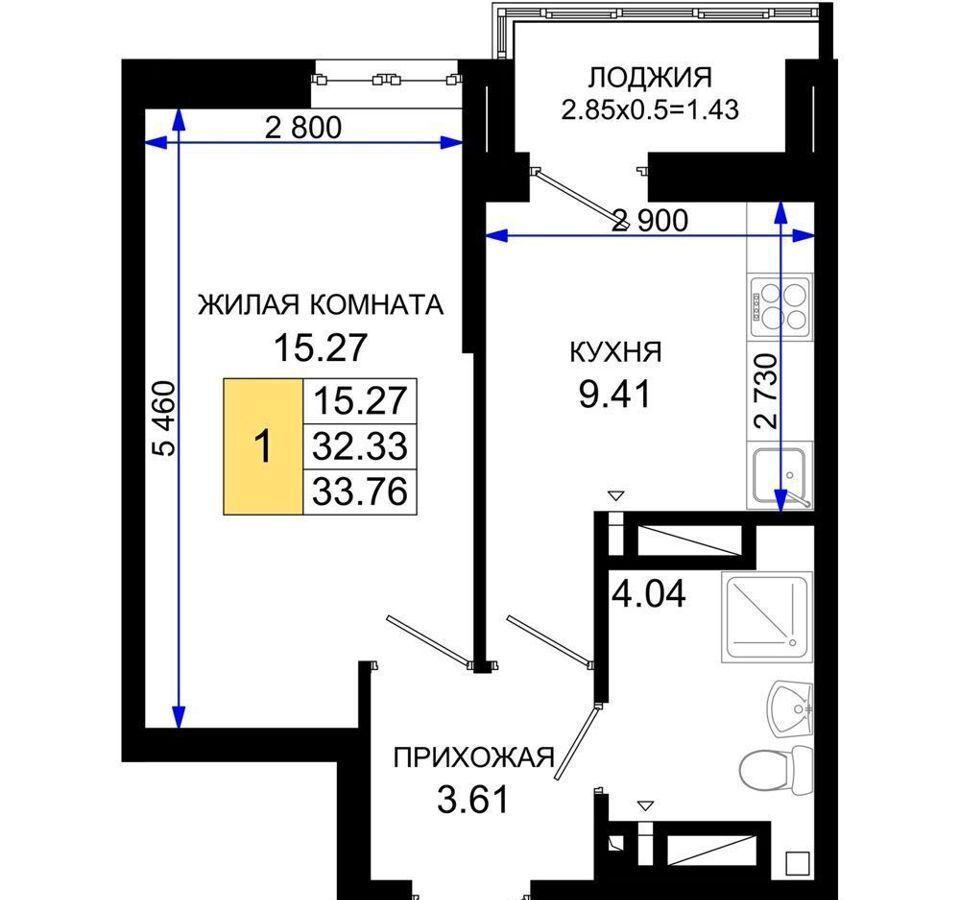 квартира г Ростов-на-Дону р-н Октябрьский пер Элеваторный ЖК «Октябрь Парк» поз. 3. 1 фото 2