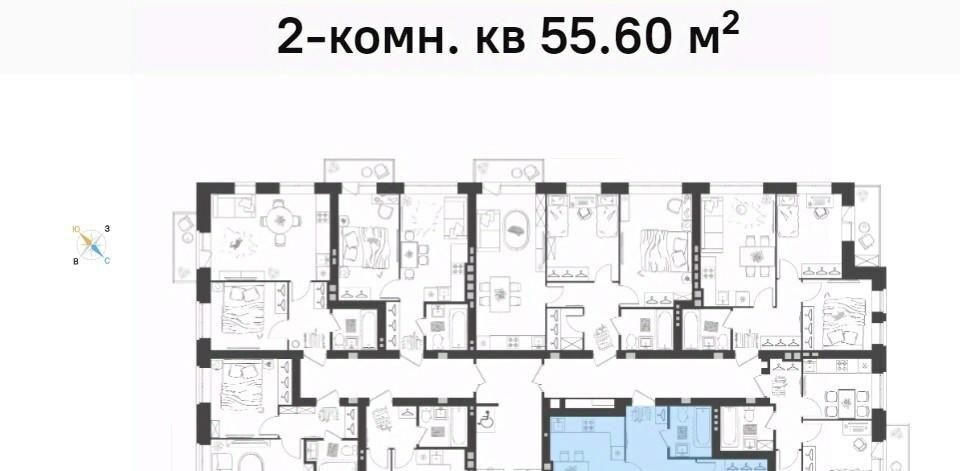 квартира р-н Кстовский п Культура ЖК мкр. «Новая Жизнь» 10 с пос, Автозаводская фото 1