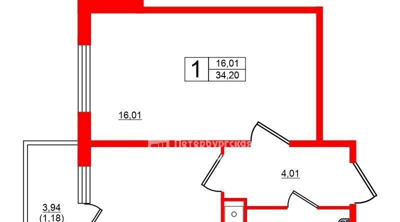 квартира г Санкт-Петербург метро Ладожская пр-кт Энергетиков 9к/1 ЖК «ЗимаЛето» округ Большая Охта фото 2