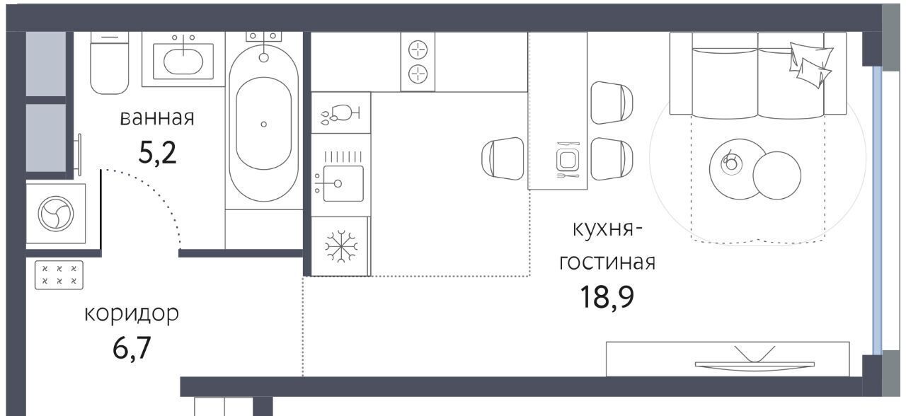 квартира г Москва метро Бульвар Рокоссовского ЖК «Сиреневый парк» фото 1