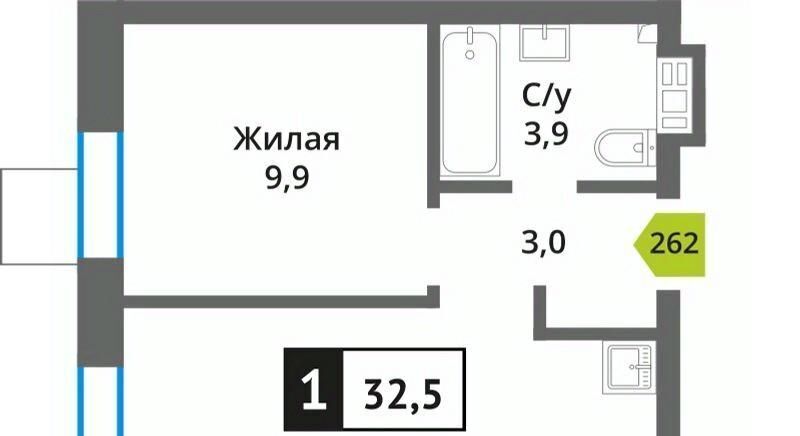 квартира городской округ Красногорск п Светлые Горы Марьино-Знаменское кв-л, Пятницкое шоссе фото 1