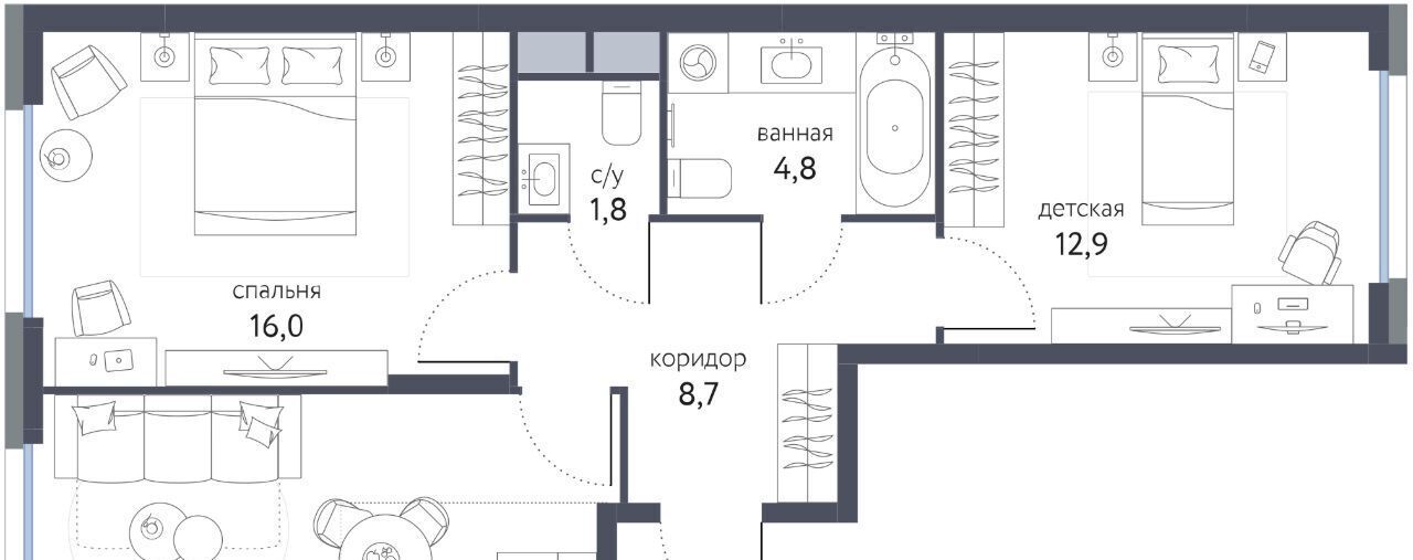 квартира г Москва метро Бульвар Рокоссовского ЖК «Сиреневый парк» фото 1