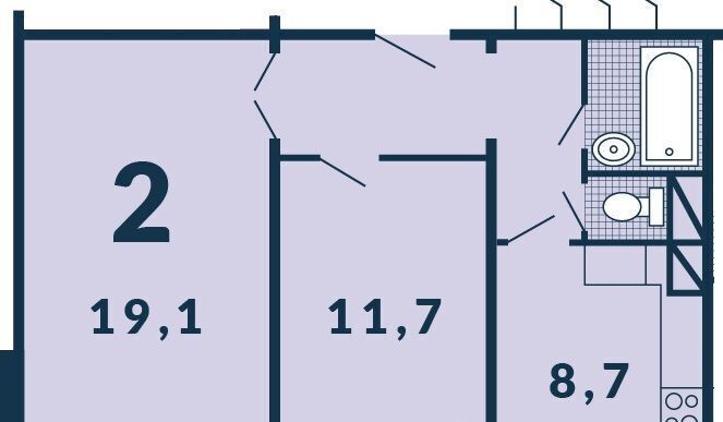 квартира г Москва метро Стахановская проезд Грайвороновский 2-й 38к/2 ЖК «Кварталы 21/19» муниципальный округ Рязанский фото 48