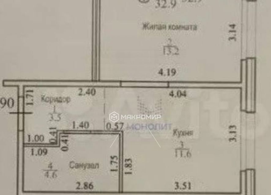 квартира г Киров б-р Прибрежный 2 муниципальное образование Киров фото 7