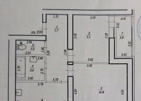 квартира г Уфа р-н Ленинский ул Гази Загитова 11/1 фото 13