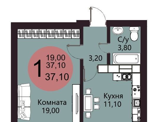 квартира р-н Новоусманский п Отрадное ул Осиновая 10 Воронеж фото 2