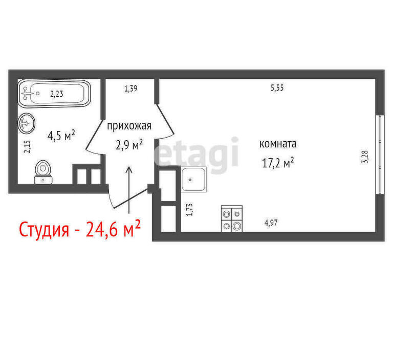 квартира г Екатеринбург Чкаловская ул 2-я Новосибирская 12 фото 1