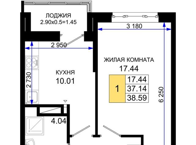 квартира р-н Октябрьский пер Нефтекачка ЖК «Октябрь Парк» фото