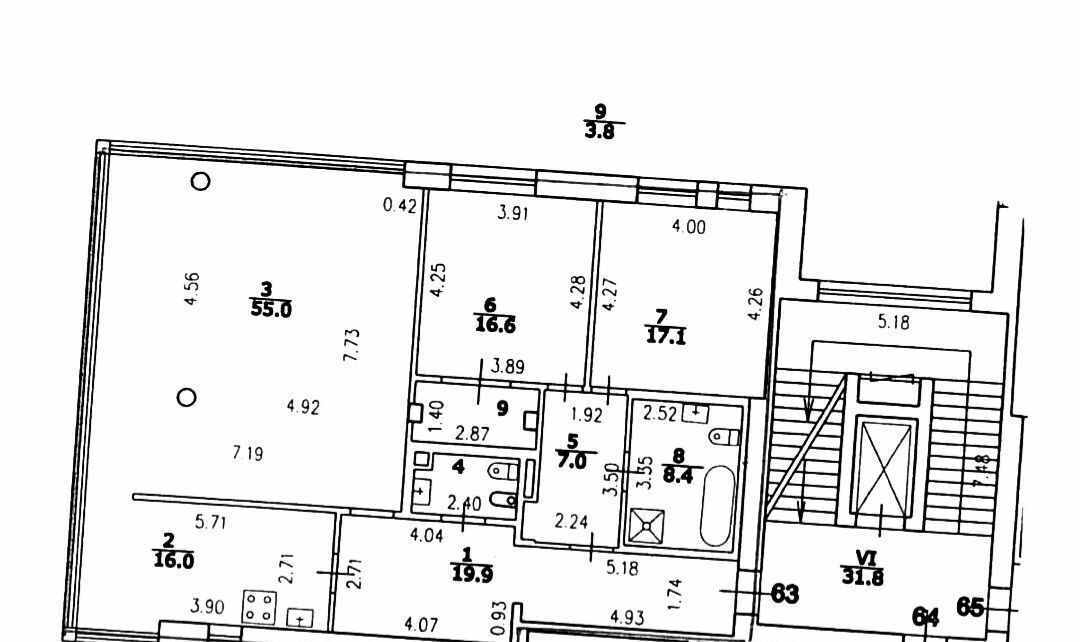 квартира г Санкт-Петербург метро Крестовский Остров наб Мартынова 74б фото 39