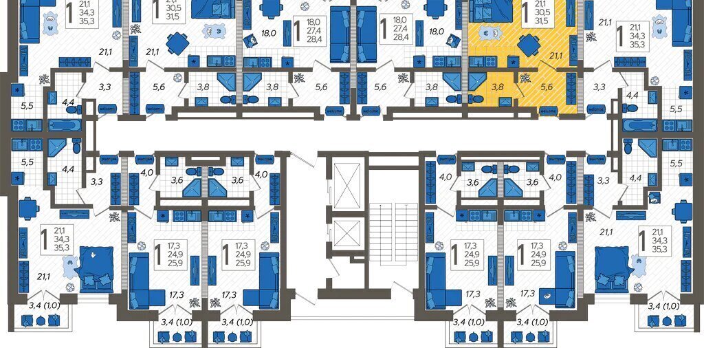 квартира г Сочи ул Искры 88/5 фото 2