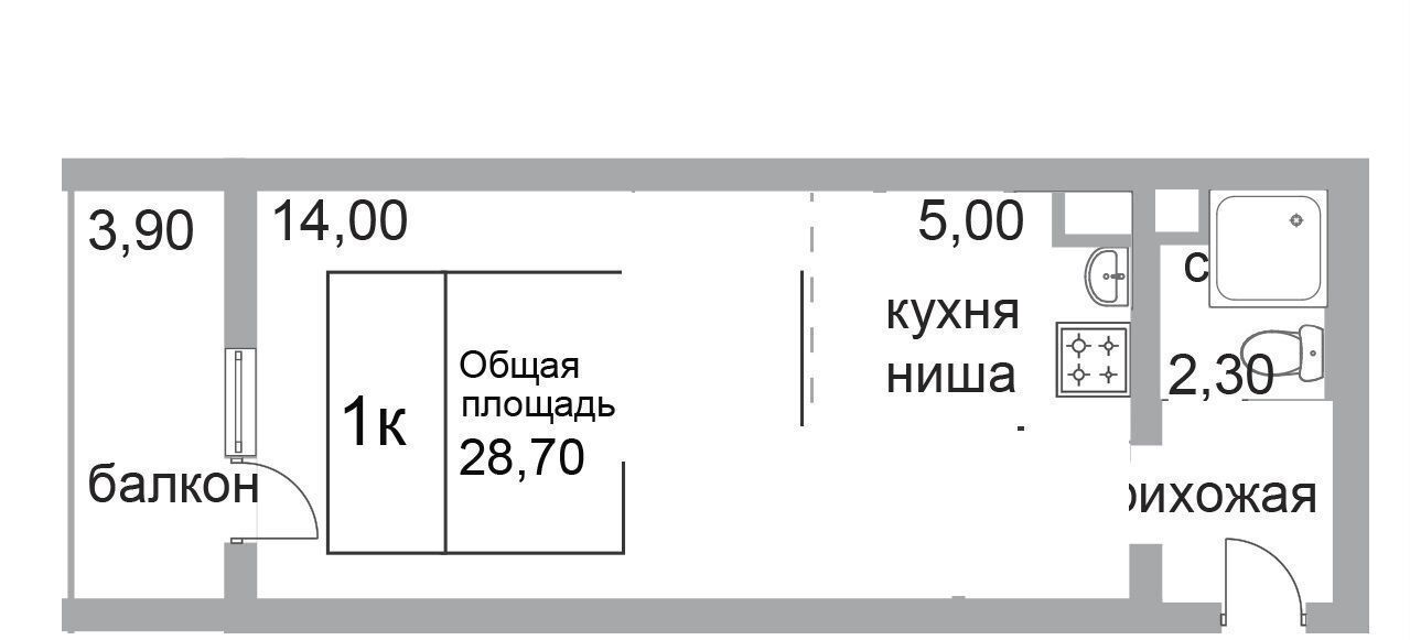 квартира г Сургут р-н Северный жилой тракт Тюменский 4 Сургут, Тюменская обл. фото 20