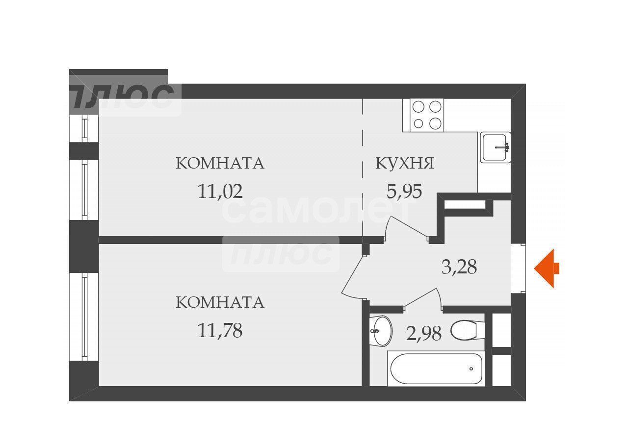 квартира г Москва метро Некрасовка ул Камова 1к/2 мкр-н Зенино ЖК Самолёт, Московская область, Люберцы фото 5