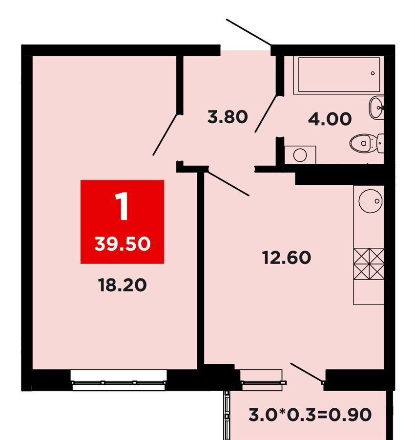 квартира г Краснодар р-н Прикубанский ул им. Мурата Ахеджака 12 корп. 10 фото 1