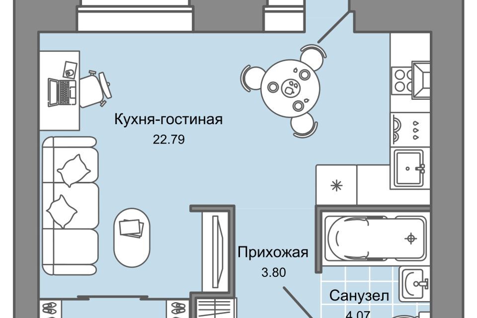 квартира г Киров ул Дмитрия Козулева 2к/1 муниципальное образование Киров фото 1