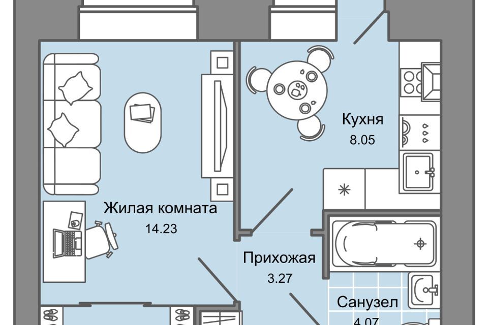 квартира г Киров ул Дмитрия Козулева 2к/1 муниципальное образование Киров фото 1