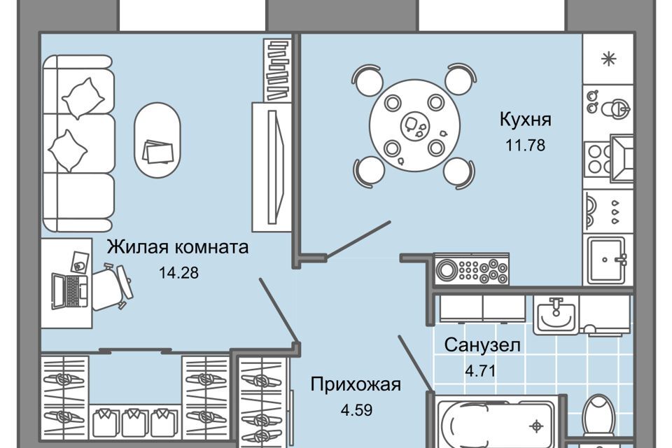 квартира г Киров ул Дмитрия Козулева 2к/1 муниципальное образование Киров фото 1