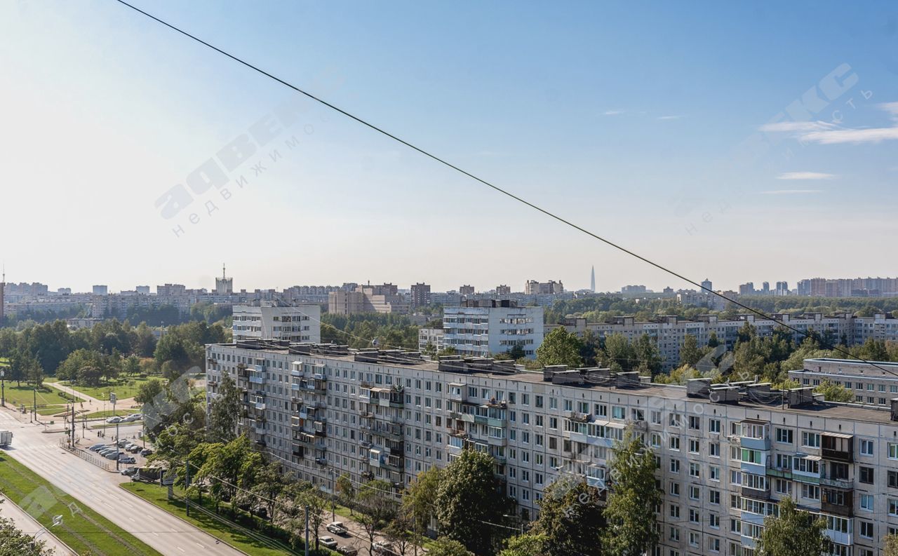 квартира г Санкт-Петербург метро Гражданский Проспект р-н Прометей пр-кт Светлановский 95 фото 11