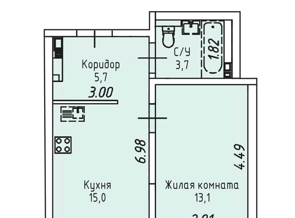 квартира г Иркутск р-н Правобережный ул Култукская 16 фото 1