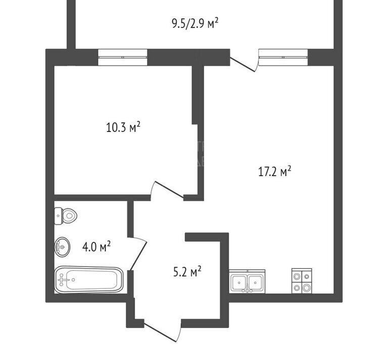 квартира г Тюмень ул Эльвиры Федоровой 3 фото 1