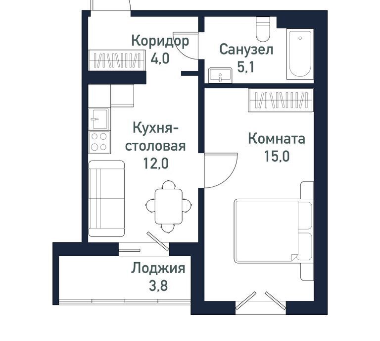 квартира р-н Сосновский п Пригородный ул Ласковая 5 Кременкульское сельское поселение фото 1