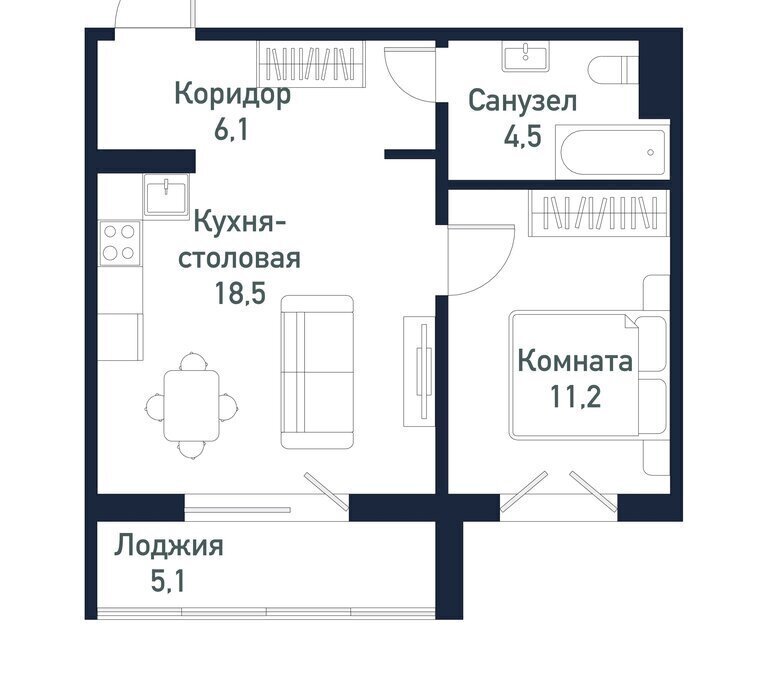 квартира р-н Сосновский п Пригородный ул Ласковая 3 Кременкульское сельское поселение фото 1