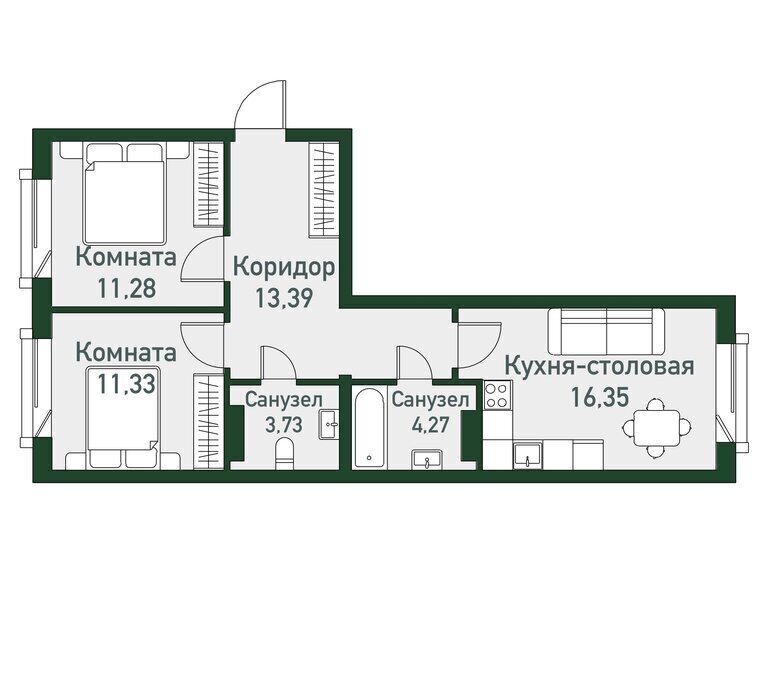 квартира г Миасс снт Вишневый Кременкульское сельское поселение, 12-я улица фото 1