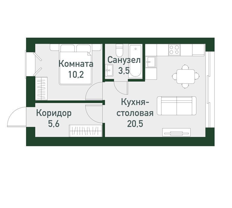 квартира р-н Сосновский п Западный р-н мкр Привилегия Кременкульское сельское поселение фото 1