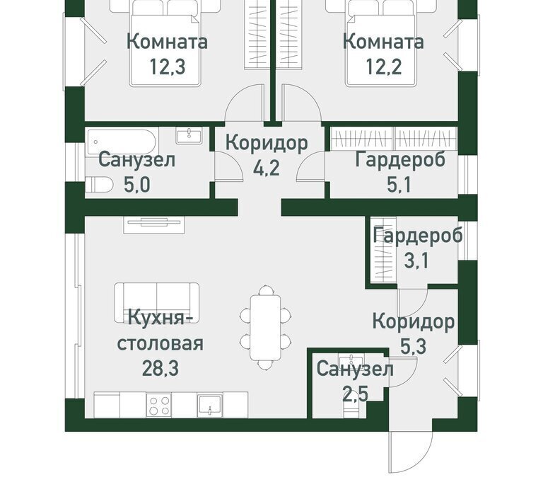 квартира р-н Сосновский п Западный р-н мкр Привилегия Кременкульское сельское поселение фото 1