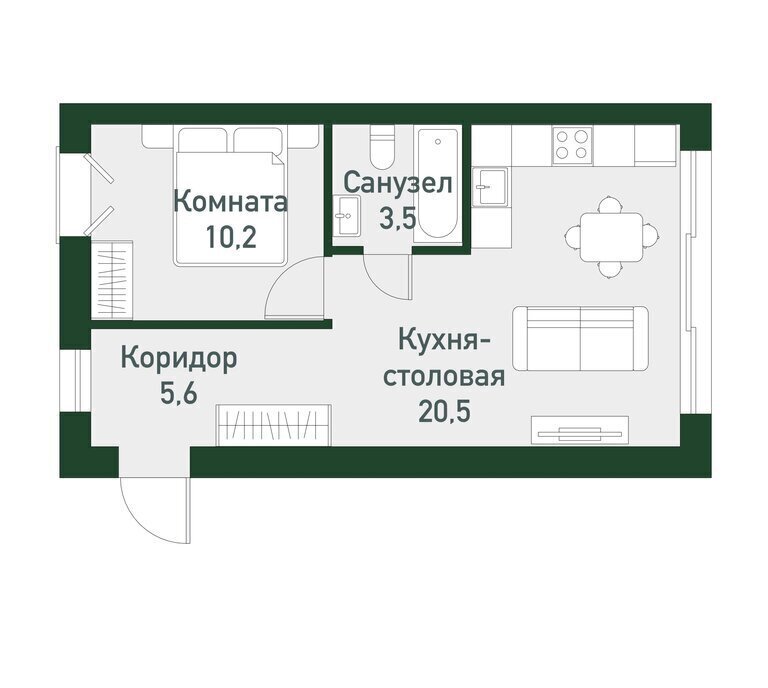 квартира р-н Сосновский п Западный р-н мкр Привилегия Кременкульское сельское поселение фото 1