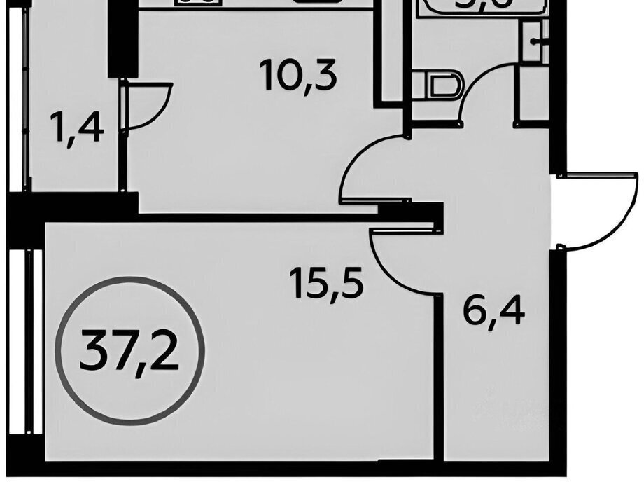 квартира г Москва метро Коммунарка ТиНАО Скандинавский бульвар, 5к 1 фото 15