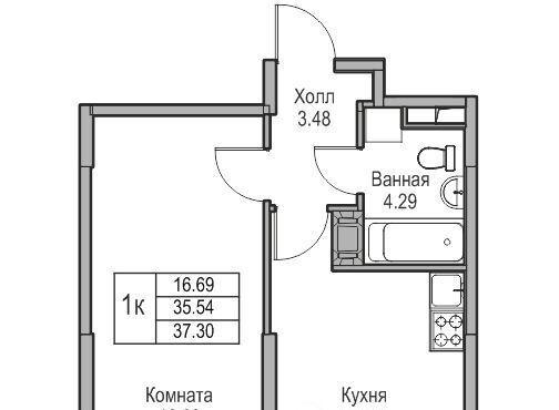 квартира г Санкт-Петербург метро Комендантский Проспект ул Ивинская 1к/3 ЖК «Юнтолово» округ Лахта-Ольгино фото 1