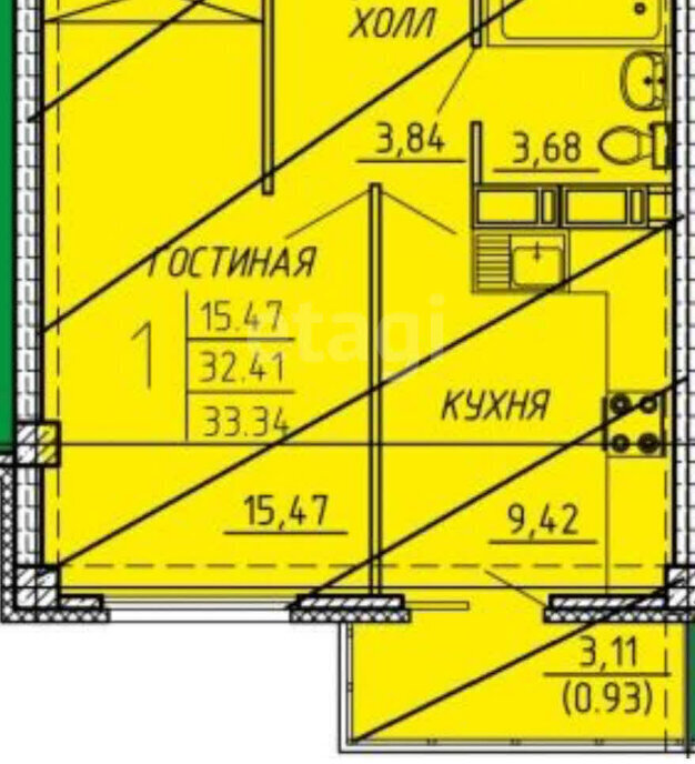 квартира г Пенза ул Генерала Глазунова 11 ЖК «Арбековская застава» Октябрьский район фото 1