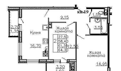 квартира г Иваново р-н Фрунзенский ул Жарова 69 фото 4