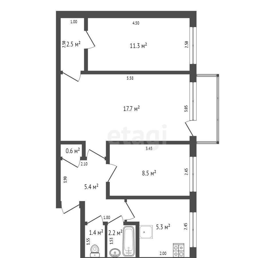 квартира г Клинцы ул Рябка 129 фото 27