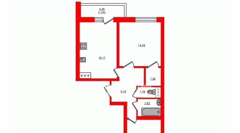 квартира р-н Всеволожский г Мурино ул Шоссе в Лаврики 59к/1 Девяткино фото 2