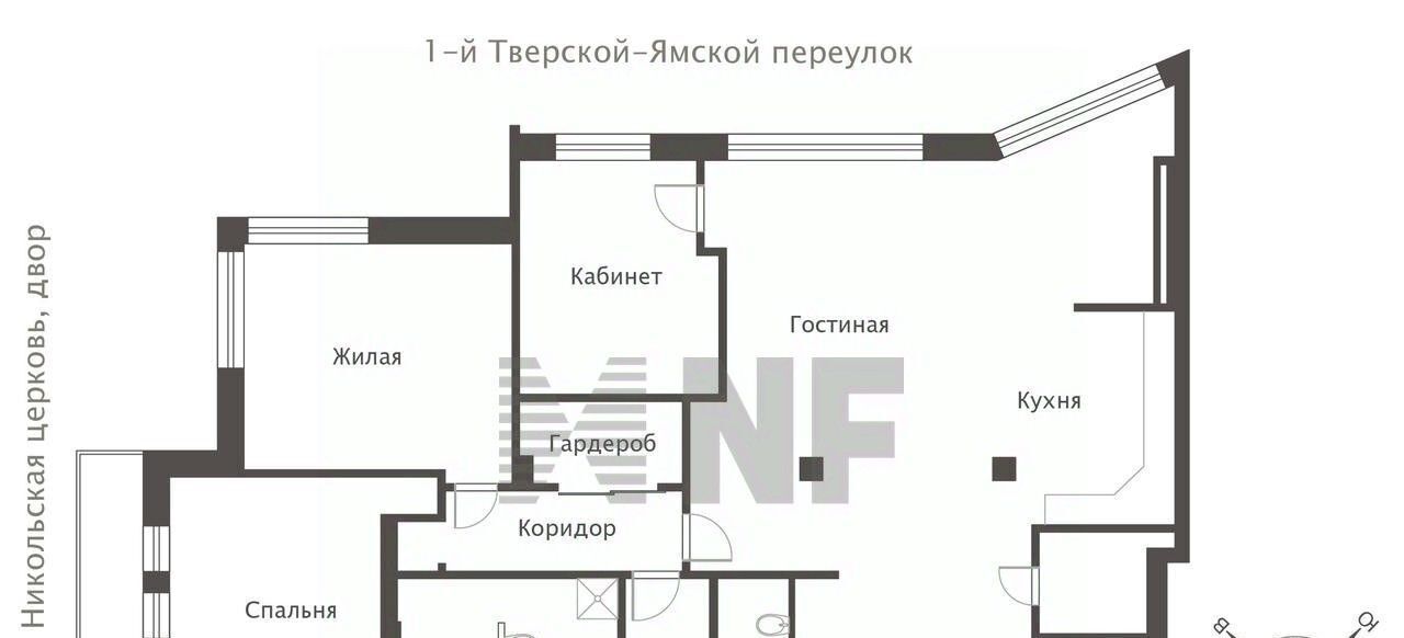 квартира г Москва метро Маяковская пер 1-й Тверской-Ямской 11 фото 2