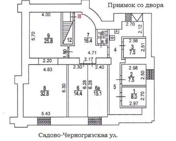 свободного назначения г Москва метро Красные Ворота Бауманка ул Садовая-Черногрязская 3бс/1 фото 5