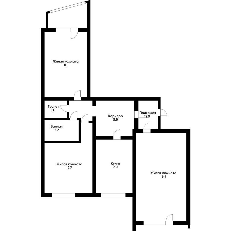 квартира г Краснодар р-н Прикубанский ул 1-го Мая 234 фото 11