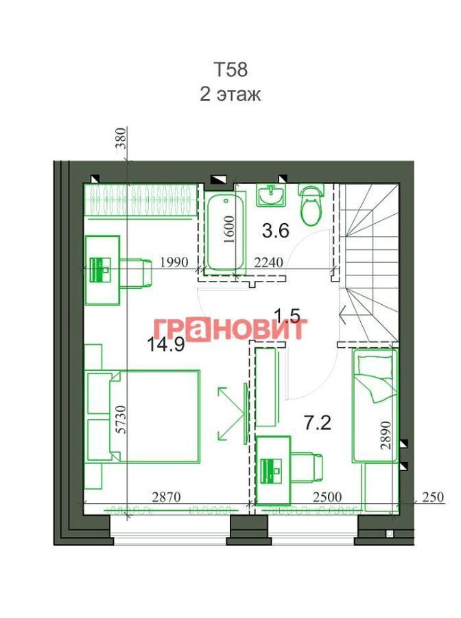 квартира р-н Новосибирский с Новолуговое мкр Березки 2 3-й квартал Новолуговской сельсовет, 40/1/1 фото 10